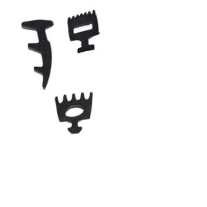 Custom Size D-Type EPDM Foam Adhesive Door Seal Strips Anti-Dust Rubber for