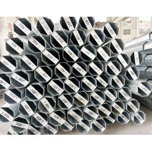30ft 9150mm 15kv Transmission Line Galvanized Octagonal Steel Pole