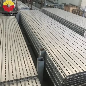 Easy and Quick Installation Solar Panel Ground Mounting System with Wind Load of