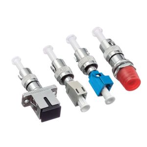 0.3dB Fiber Optic Passive Components Male To Female Adapter 45dB SC UPC SM