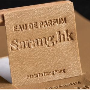 Custom Leather Labels Perfume Private Candle Label Tag for Bottles
