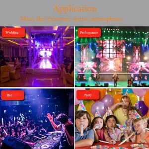 Rechargeable ABS LED Disco Party Light 7.5W Starry Sky Projector Night Light