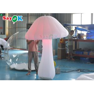 Oxford Cloth 2m LED Inflatable Lighting Decoration White Mushroom