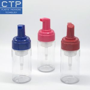 White Clip Lock Way 1.5cc Output Foam Bottle Pump With Transparent Housing