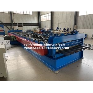 China Steel Container CE Wall Panel Roll Forming Machine With 45# Steel Rollers on sale