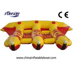 China PVC Towable Inflatable Flying Fish Boat For Water Amusement Equipment on sale