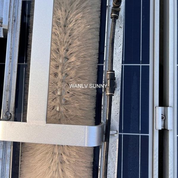 Rotating Brush Photovoltaic Solar Cleaner Robot for Customized Panel Cleaning