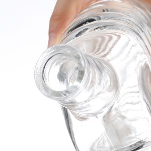 Exotic Liquor Whisky Glass Bottle with Customizable Sealing Type and Material