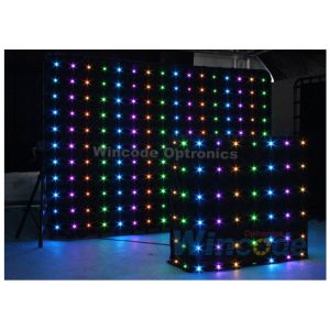 P10 Flexible LED Curtain Flash Effects 4m X 6m With Fireproof Fabric Material