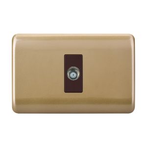 China Durable And Safesingle Electrical Outlet  , Household Wall Mounted Tv Sockets on sale