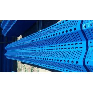 Blue Perforated Windbreak Fence Panels 1.0mm Thickness For Noise Control
