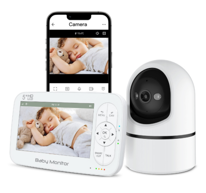 Quality Compact Size Baby Monitor with Mobile App for Real-Time Monitoring and 1-Year Warranty wholesale
