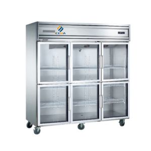 2024 Hot six-door upright refrigerator 1350L for refrigerating drinks in