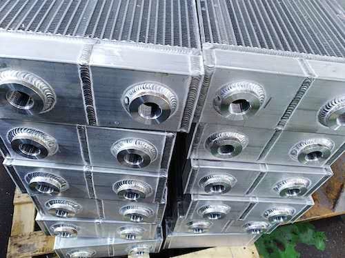 Quality 4.5~271kw compressor after cooler of plate fin air to air heat exchanger wholesale