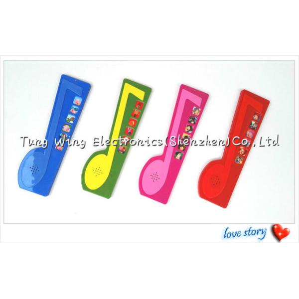 Quality Note Shaped ABS Button Sound Book Module AG13 For Children Learning wholesale