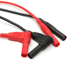 ISO9001 1500V Multimeter Replacement Leads , Multipurpose 4mm Banana Plug Leads