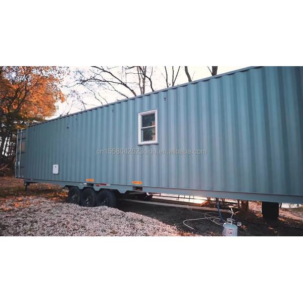 40ft Shipping Container Transformation for a Convenient Family Home Bedroom Living Room Kitchen and Bathroom Included
