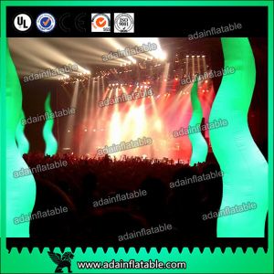 China Stage Events Decoration Lighting Inflatable Cone Concert Decoration on sale