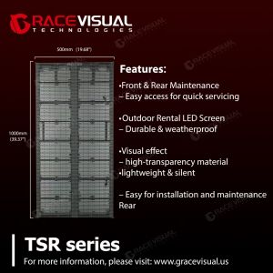 Cheap The Stage Transformer: TSR’s 7,680Hz Refresh Rate for Live Events Energy-Saving Marvel: TSR’s 180W/m² Transparent Display with self-cooling technology for sale