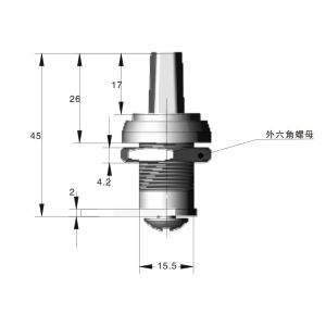 PA Material Quarter Turn Lock