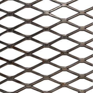 Low Carbon Steel Standard Size Expanded Metal Mesh For Garden Screen Panel
