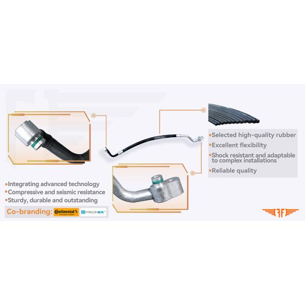 Audi A6 4F0260701M 05-12 C6 Air Conditioning Tube For Car Corrosion Resistant