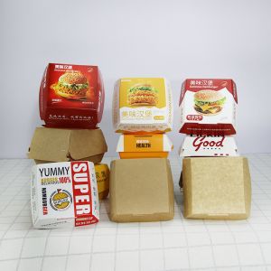 Reusable Plain Potato Chip Burger And Fries Boxes Packaging Custom