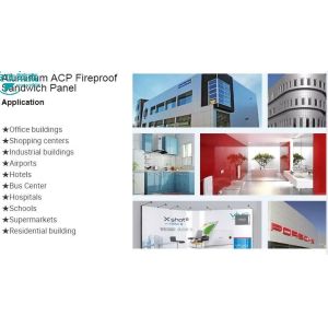 Glossy / Matte Surface Finish 1 4 Aluminum Composite Panel Customizable