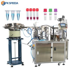 FK801 Automatic 4ml 6ml 8ml Test Tube Filling and Sealing Machine with High