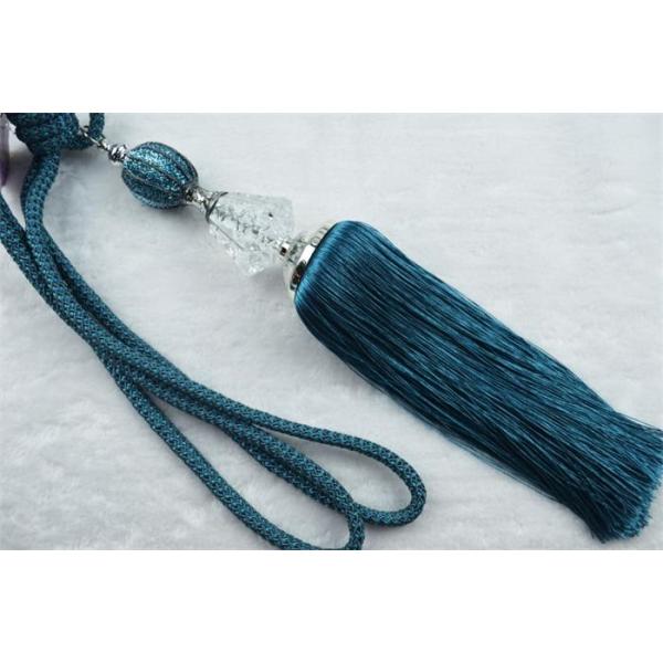 Luxurious long fringe trimming tiebacks for curtain decoration