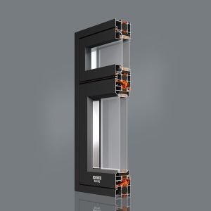 80mm Width Aluminum Sliding Glass Windows Perfect For Horizontal Opening Pattern