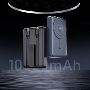 Cheap ABS Magnetic Wireless Mini Power Bank 10000mAh For Huawei / IPhones Mobilephone for sale