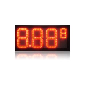 Fuel Station Pylon Sign LED Gas Station Signs 7 Segment LED Board Gas Light