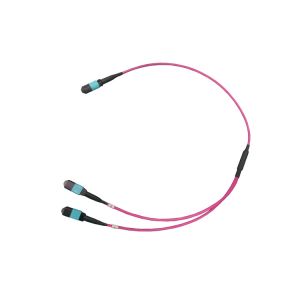Customize Low Loss Up To 288 Fibers SM And MM MPO MTP Shuffle Cable