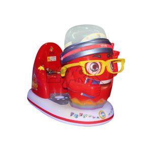 Shopping Mall Coin Operated Kiddie Ride Machine Out Lollipop Little Yellow Man