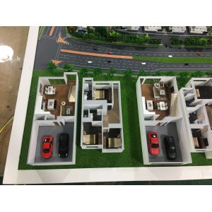 Cheap Abs Plastic / Acrylic Square House Interior 3D Model With Model Trees for sale