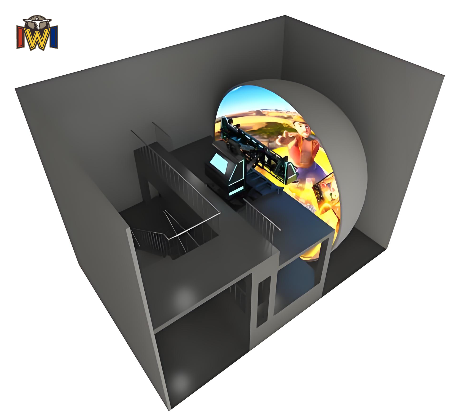 VR Dome Cinema 4D 9D Flying Theater with CE Certification