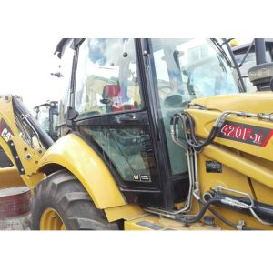 Yellow Used Caterpillar Backhoe Loader 420F2 After - Sales Service Provided