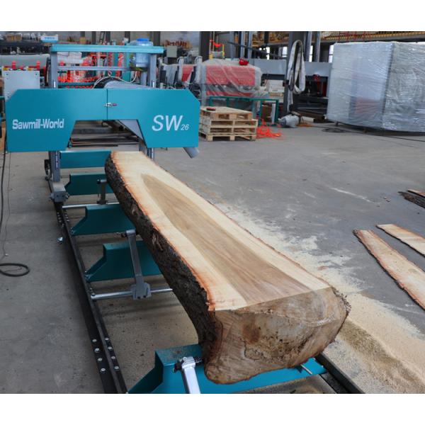 SW26G Gasoline Portable Band Sawmill Machine For Wood Cutting, Log Cutting Mobile Sawmill