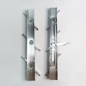 Single Tempered Glass Aluminium Louver Mechanism For Invisible Tilt Shutter