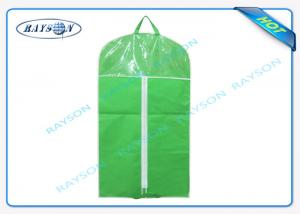 Cheap Customized Mens Non Woven Fabric Bags With Good Zipper And PVC Window for sale