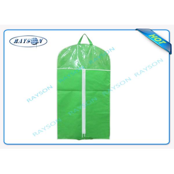 Quality Customized Mens Non Woven Fabric Bags With Good Zipper And PVC Window wholesale