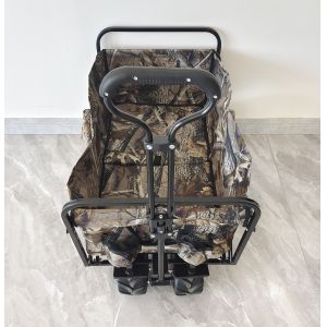 Heavy Duty Foldable Garden Cart 160LB Load 4 Wheels Camping Beach Trolley