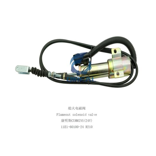 High Quality Flameout Solenoid Valve 11E1-60100-24 for Excavator R210 R215-7 DH220-5