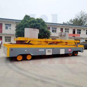 Precast Concrete Structure Transfer Trolley 50T Trackless Transfer Cart