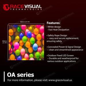 OA Series – Commercial-Grade Outdoor Fixed LED Display with High Brightness &