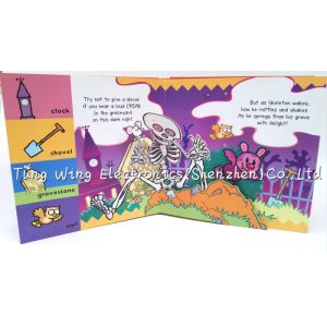 China Children's Pop Up Button Sound Book Metal Pull Rod , Tie Rod Sound Module on sale