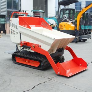 Agricultural Hydraulic Mini Dumper 800kg Small Manual Tracked Dumper Multifuncti
