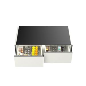 Wireless Charging Fridge Coffee Table Iron Home Essential with Multifunctional