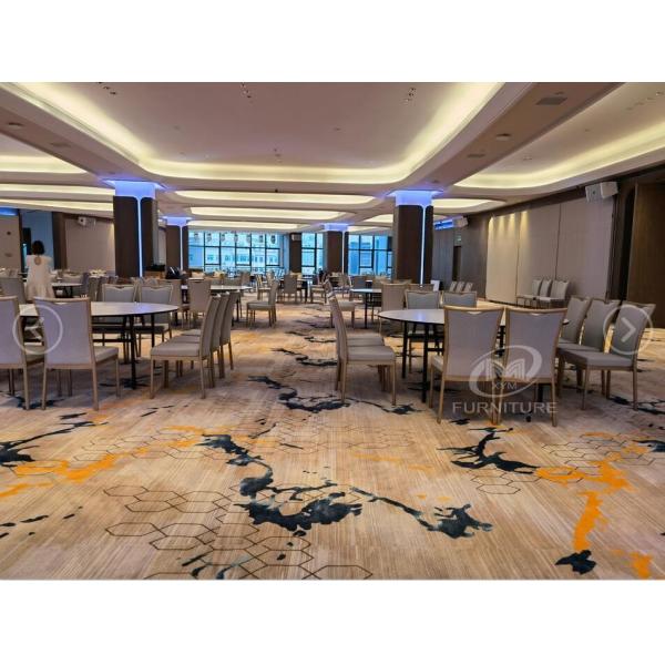 High Back Metal Banquet Chair Stackable For Hotel Engineering Project